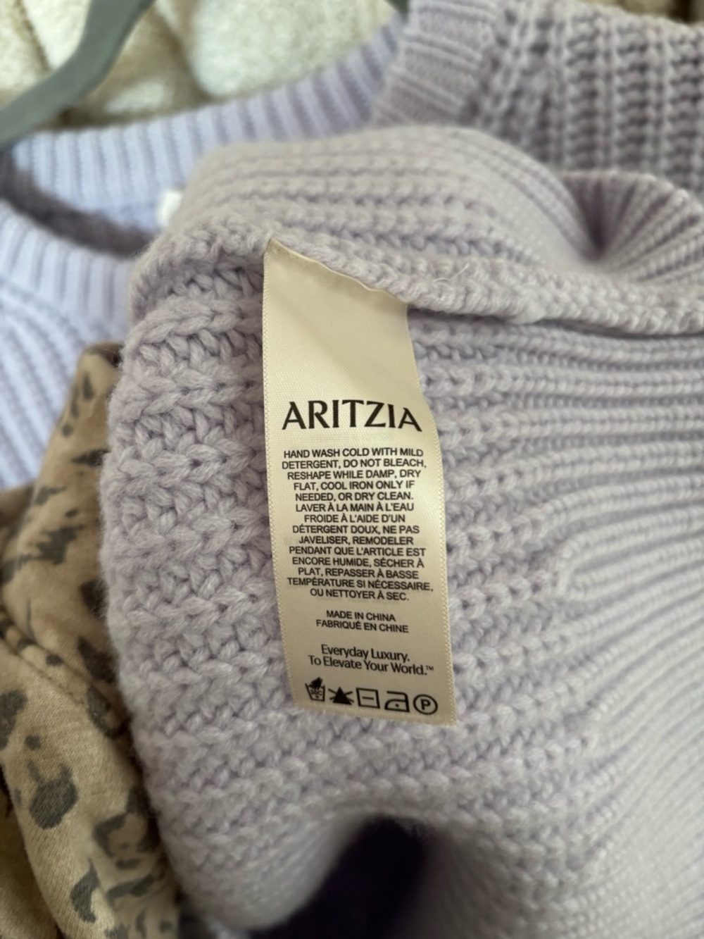 Wilfred Free Clement Blue Ribbed Crewneck Sweater - Picture 4 of 5